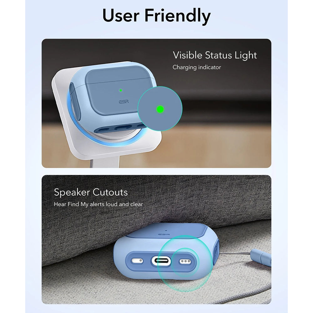 Pouzdro ESR Orbit Hybrid pro Apple AirPods Pro 3, modré