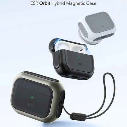 ESR Orbit Hybrid Case for Apple AirPods Pro 3, Gray