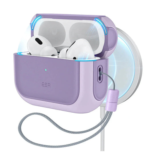 Pouzdro ESR Orbit Hybrid pro Apple AirPods Pro 3, Fialové