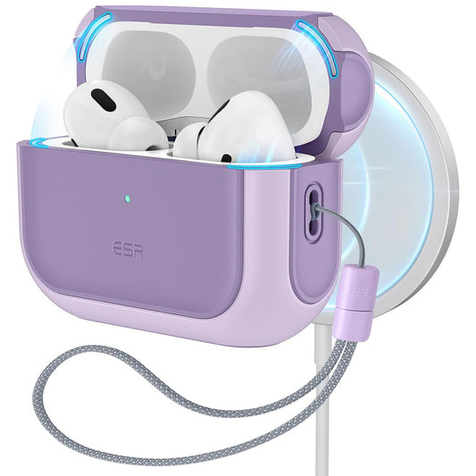 Pouzdro ESR Orbit Hybrid pro Apple AirPods Pro Series, Fialová