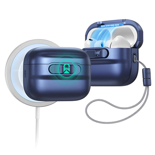 Pouzdro ESR Pulse Magnetic FlickLock pro Apple AirPods Pro 3, Námořnická modř