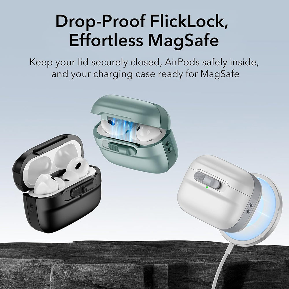 Pouzdro ESR Pulse pro Apple AirPods 4, Růžové