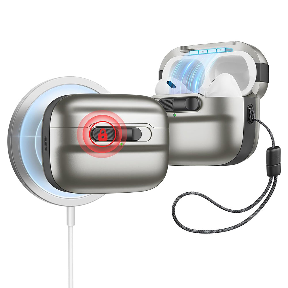 Pouzdro ESR Pulse pro Apple AirPods Pro Series, Šedé