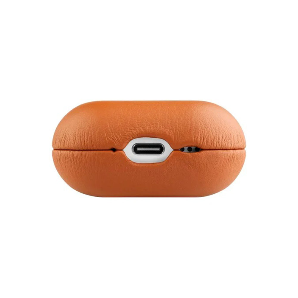 Pouzdro Fixed PodsLeather pro Apple AirPods 4, hnědé