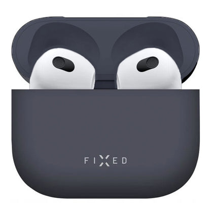 Pouzdro Fixed Silky pro Apple AirPods 4, Modrá