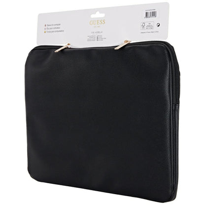 Pouzdro Guess Grained Triangle Logo pro Laptop 14inch, Černé