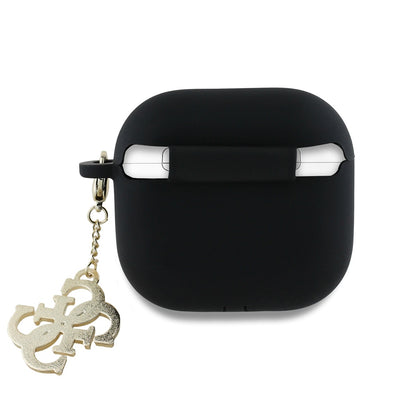 Pouzdro Guess W/4G Charm pro Apple AirPods 4, Černé