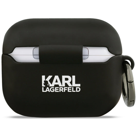 Pouzdro Karl Lagerfeld 3D Karl's Head pro Apple Airpods Pro 3, Černé