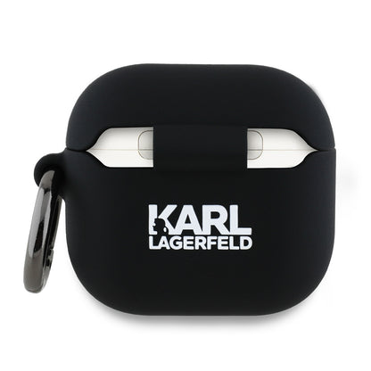 Pouzdro Karl Lagerfeld 3D Choupette's Head pro Apple AirPods 4, Černé