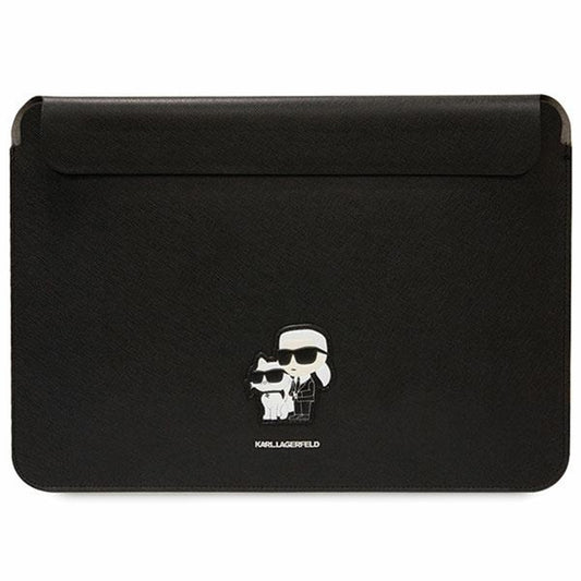 Pouzdro Karl Lagerfeld Saffiano pro 14palcový laptop, černé