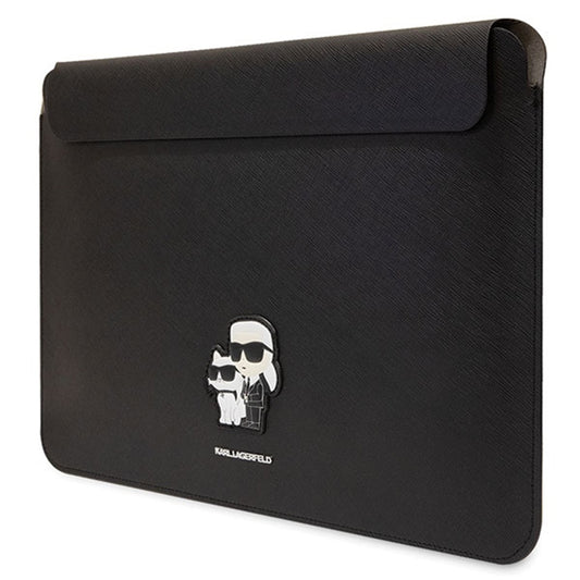 Pouzdro Karl Lagerfeld Saffiano pro 14palcový laptop, černé