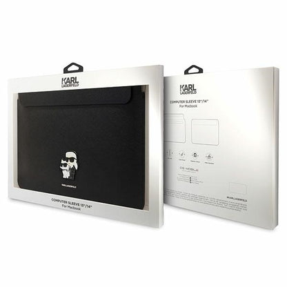 Pouzdro Karl Lagerfeld Saffiano pro 14palcový laptop, černé