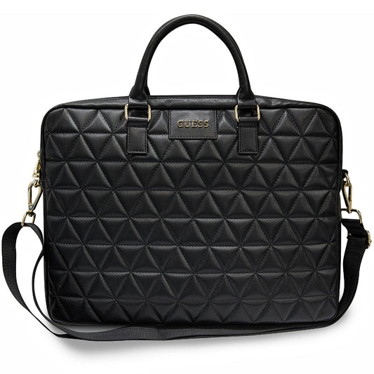 Taška Guess Quilted pro laptop 15 palců, černá