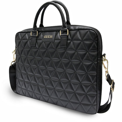Taška Guess Quilted pro laptop 15 palců, černá