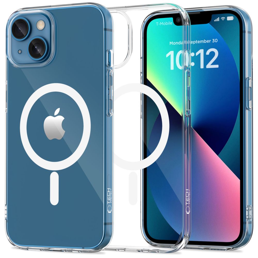 Pouzdro MagSafe pro Apple iPhone 13 mini, Tech-Protect, Flexair, Průhledné