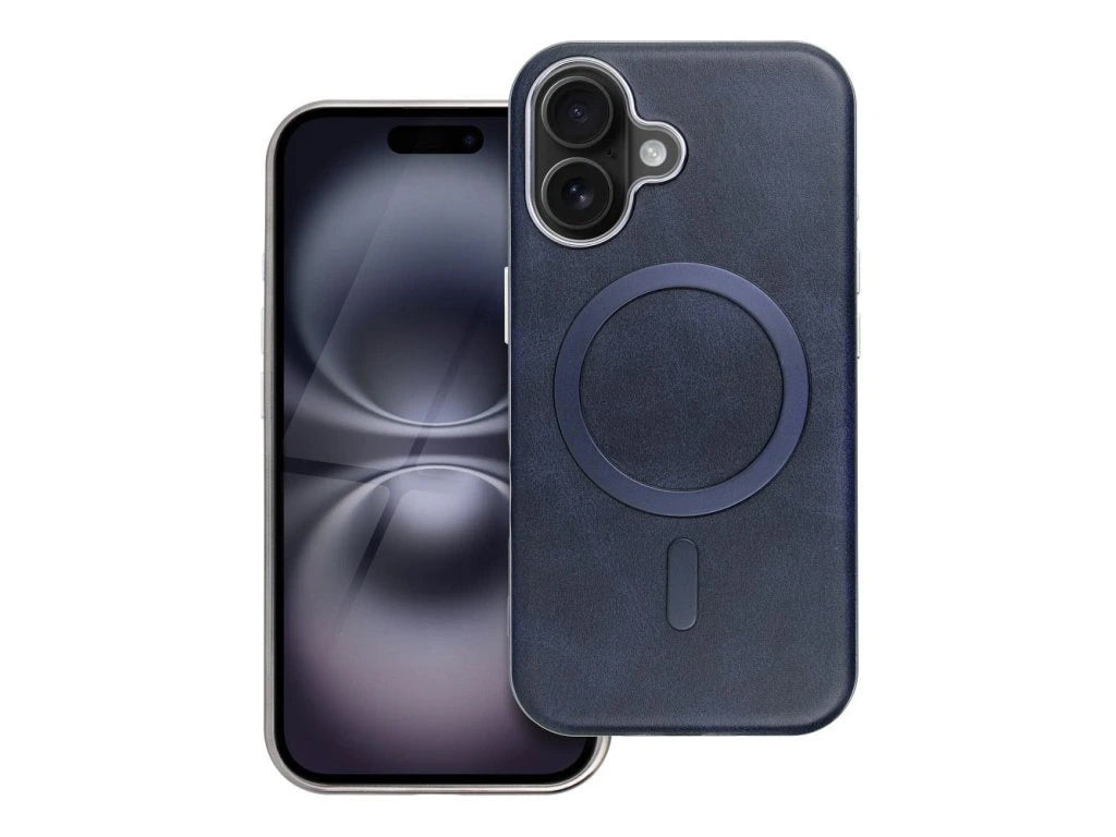 Pouzdro MagSafe pro Apple iPhone 14 Pro, OEM, Gentleman Mag, Námořnická modř