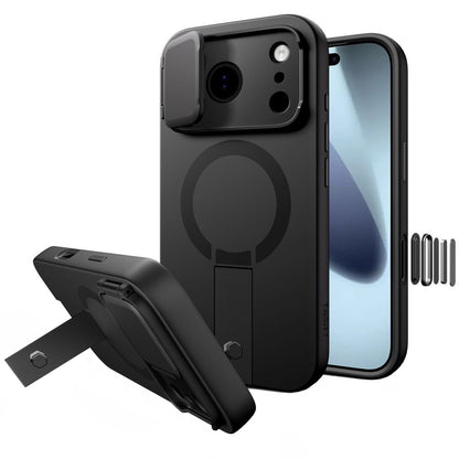 Pouzdro MagSafe pro Apple iPhone 17 Pro Max, Tech-Protect, Kevlar Aura, Černá
