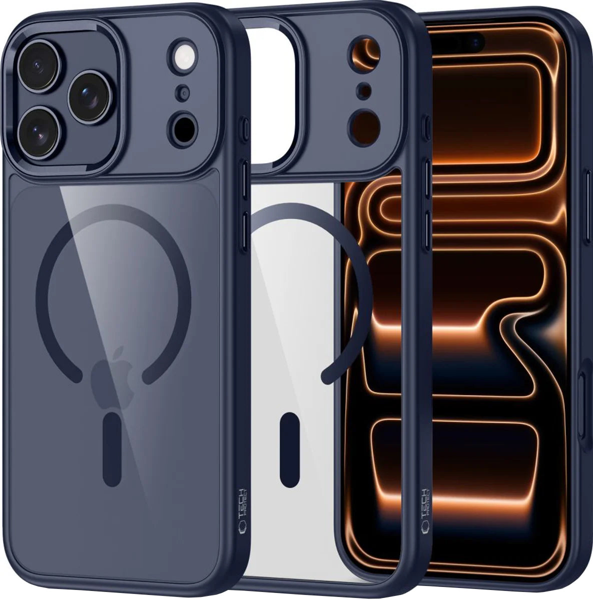 Pouzdro MagSafe pro Apple iPhone 17 Pro, Tech-Protect, Magmat, Námořnická modř