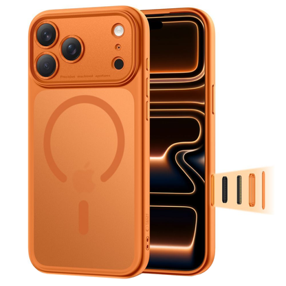 Pouzdro MagSafe pro Apple iPhone 17 Pro, Tech-Protect, MagPeak, Matně oranžová