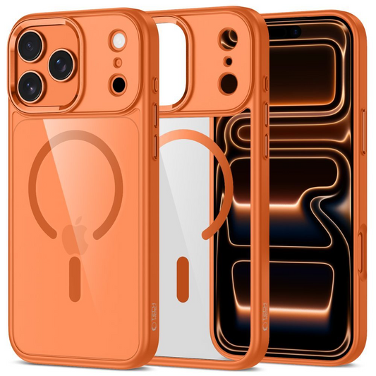 Pouzdro MagSafe pro Apple iPhone 17 Pro Max, Tech-Protect, Magmat, Oranžové