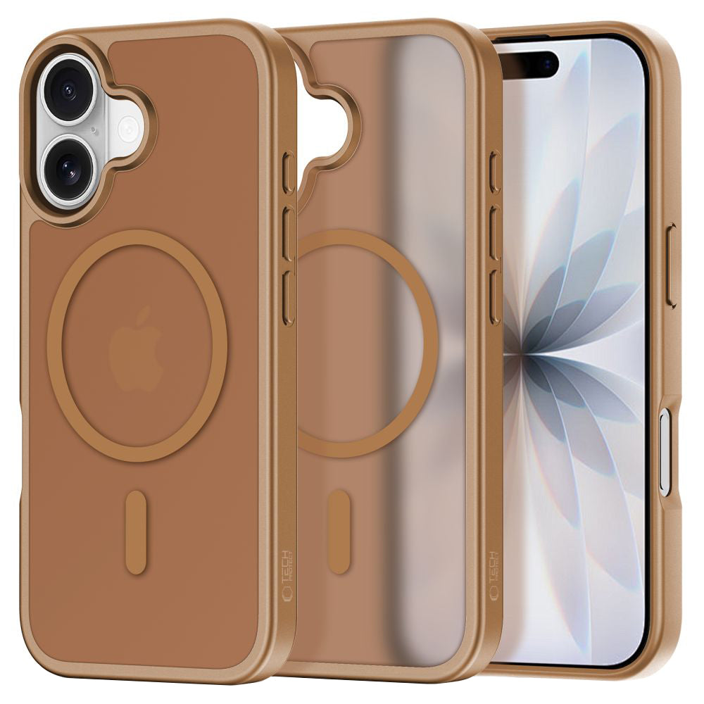 Pouzdro MagSafe pro Apple iPhone 17, Tech-Protect, BasicMag, Hnědá