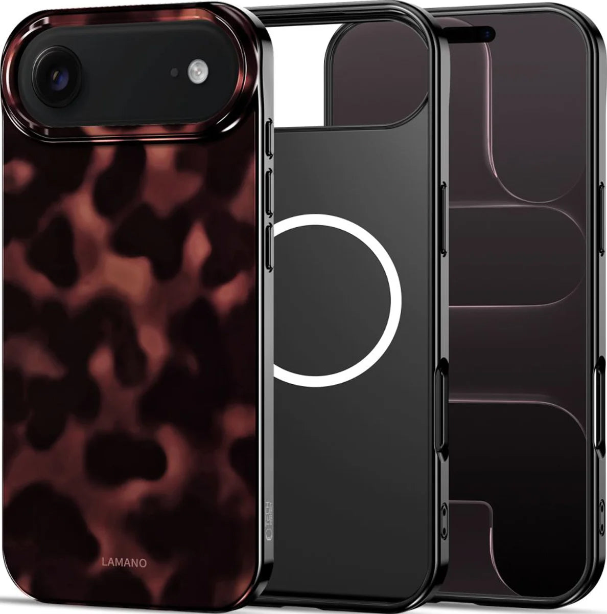 Pouzdro MagSafe pro Apple iPhone 17 Air, Tech-Protect, Lamano Panther, Černá
