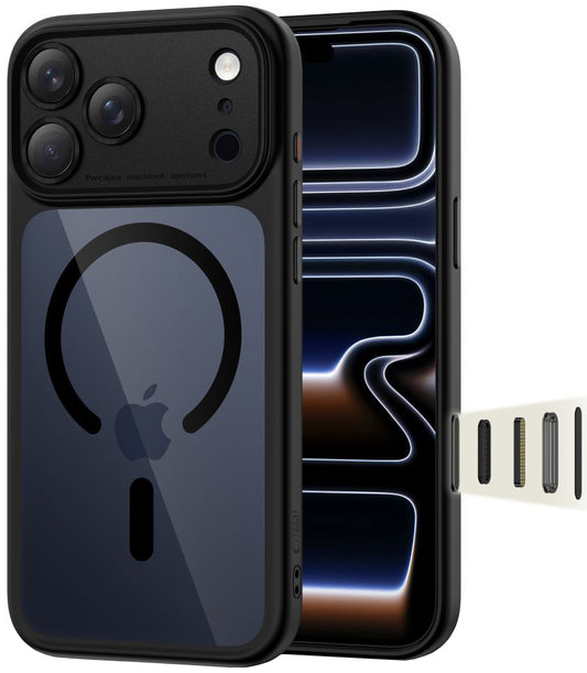 MagSafe pouzdro pro Apple iPhone 17 Pro, Tech-Protect, MagPeak, Tmavě modrá