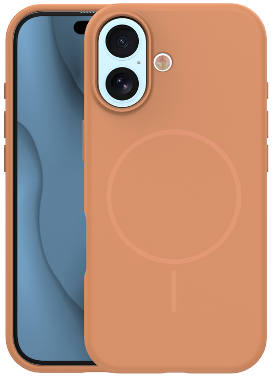 MagSafe pouzdro pro Apple iPhone 17, OEM, Silicone Thin, Oranžové