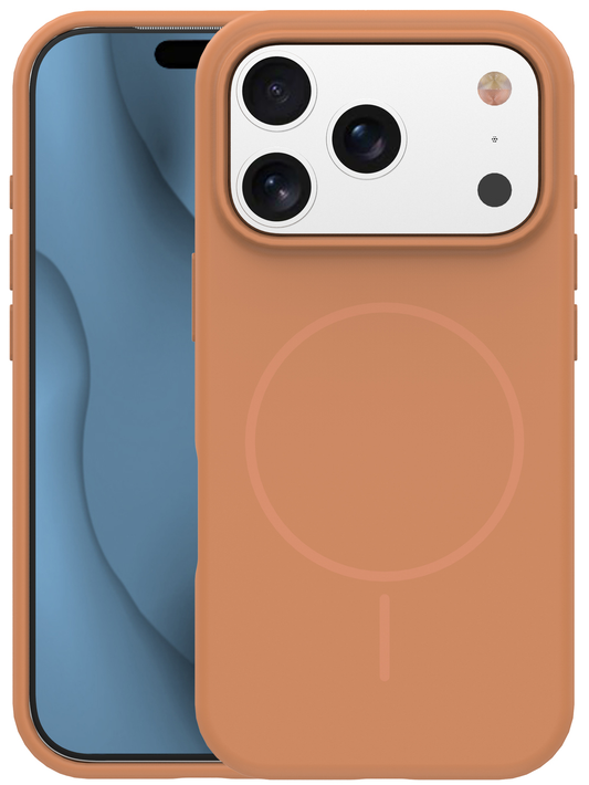 MagSafe pouzdro pro Apple iPhone 17 Pro, OEM, Silicone Thin, Oranžové