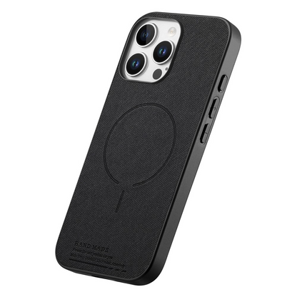 MagSafe pouzdro pro Apple iPhone 16 Pro Max, OEM, látkové, černé