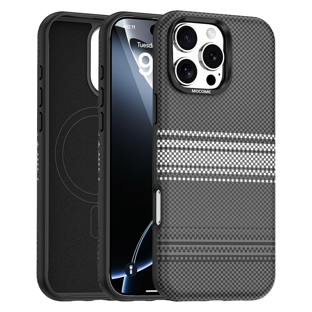 MagSafe Case for Apple iPhone 16 Pro Max, OEM, Gradient Rainbow, Black