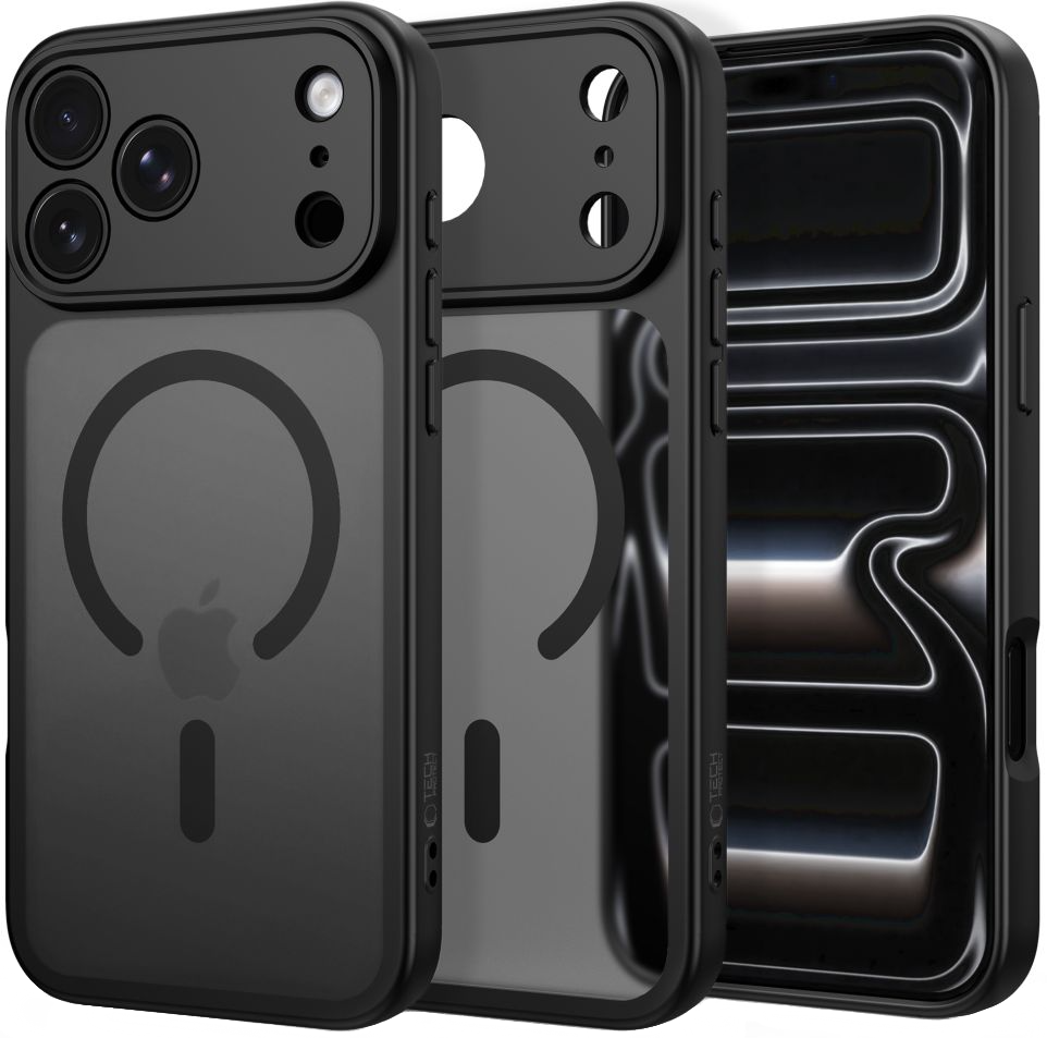 MagSafe pouzdro pro Apple iPhone 18 Pro / 17 Pro, Tech-Protect, BasicMag, Matná černá