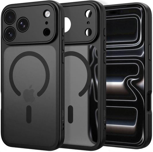 MagSafe pouzdro pro Apple iPhone 18 Pro / 17 Pro, Tech-Protect, BasicMag, Matná černá