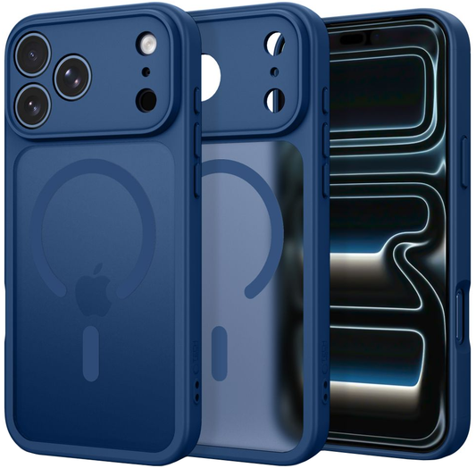 MagSafe pouzdro pro Apple iPhone 18 Pro Max / 17 Pro Max, Tech-Protect, BasicMag, Matná námořnická modř