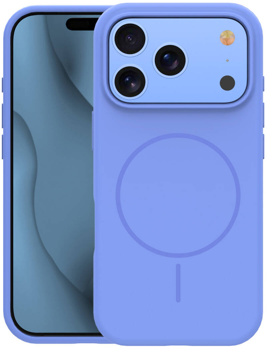 MagSafe pouzdro pro Apple iPhone 18 Pro Max / 17 Pro Max, OEM, tenký silikon, modré