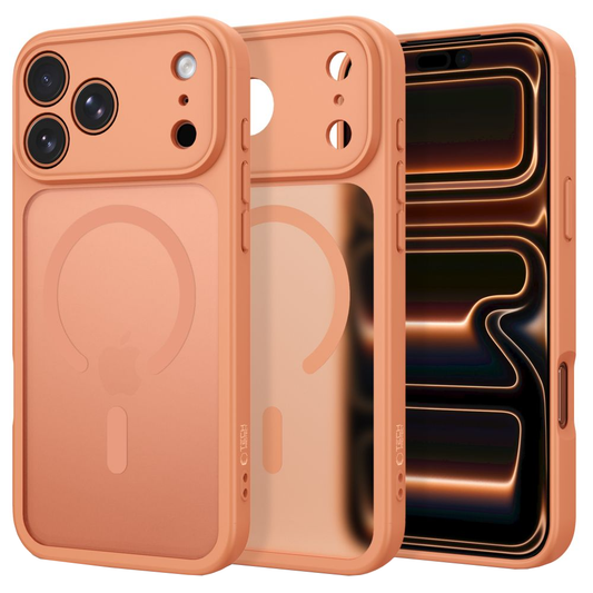 MagSafe pouzdro pro Apple iPhone 18 Pro Max / 17 Pro Max, Tech-Protect, BasicMag, Matná oranžová