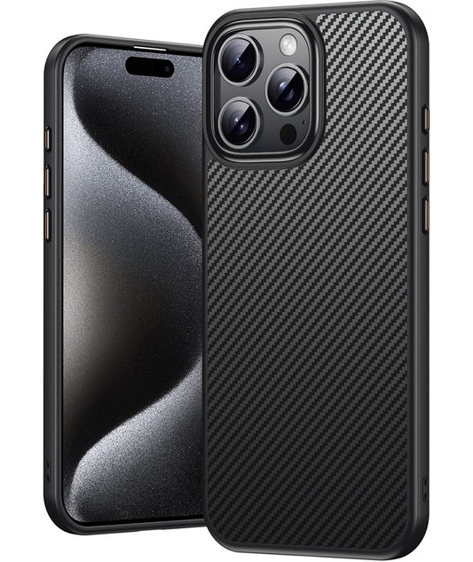 MagSafe pouzdro pro Apple iPhone 16 Pro, OEM, Carbon, Černá