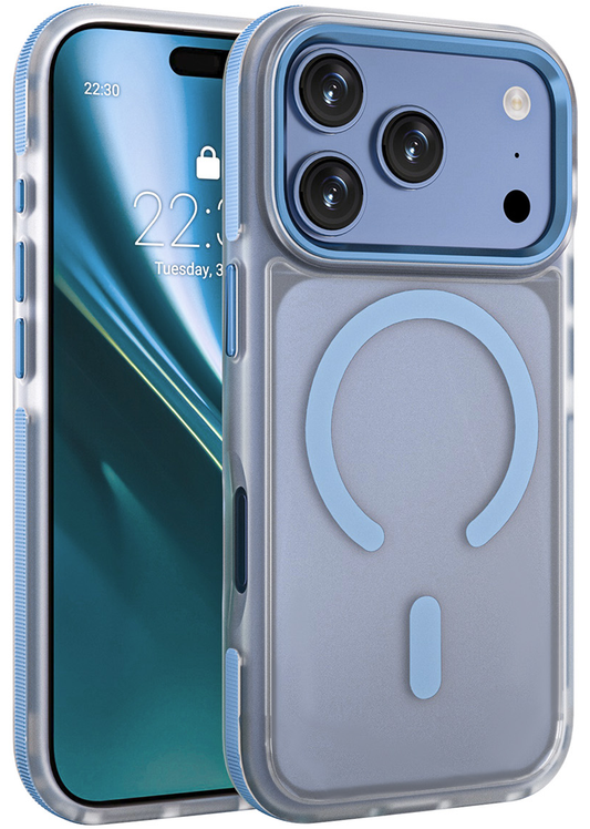 MagSafe pouzdro pro Apple iPhone 18 Pro / 17 Pro, Etteri, Icy Mag, Bleu