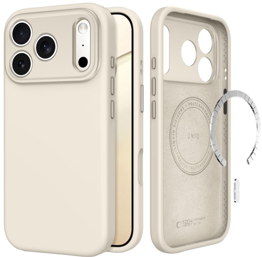 MagSafe pouzdro pro Apple iPhone 18 Pro / 17 Pro, Tech-Protect, Uniq CC, Béžová