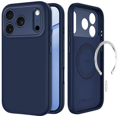 MagSafe pouzdro pro Apple iPhone 18 Pro / 17 Pro, Tech-Protect, Uniq CC, Tmavě modrá
