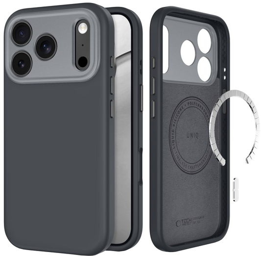 MagSafe pouzdro pro Apple iPhone 18 Pro Max / 17 Pro Max, Tech-Protect, Uniq CC, Šedé