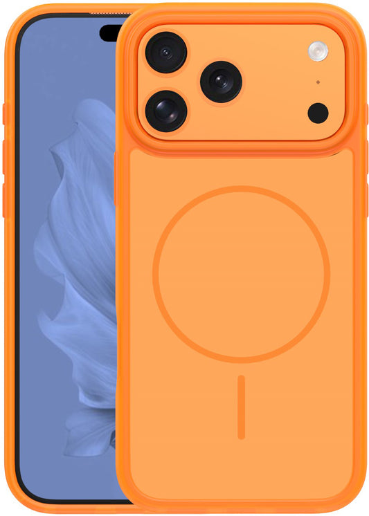MagSafe pouzdro pro Apple iPhone 18 Pro Max / 17 Pro Max, OEM, Frame Thin Mag, Oranžové