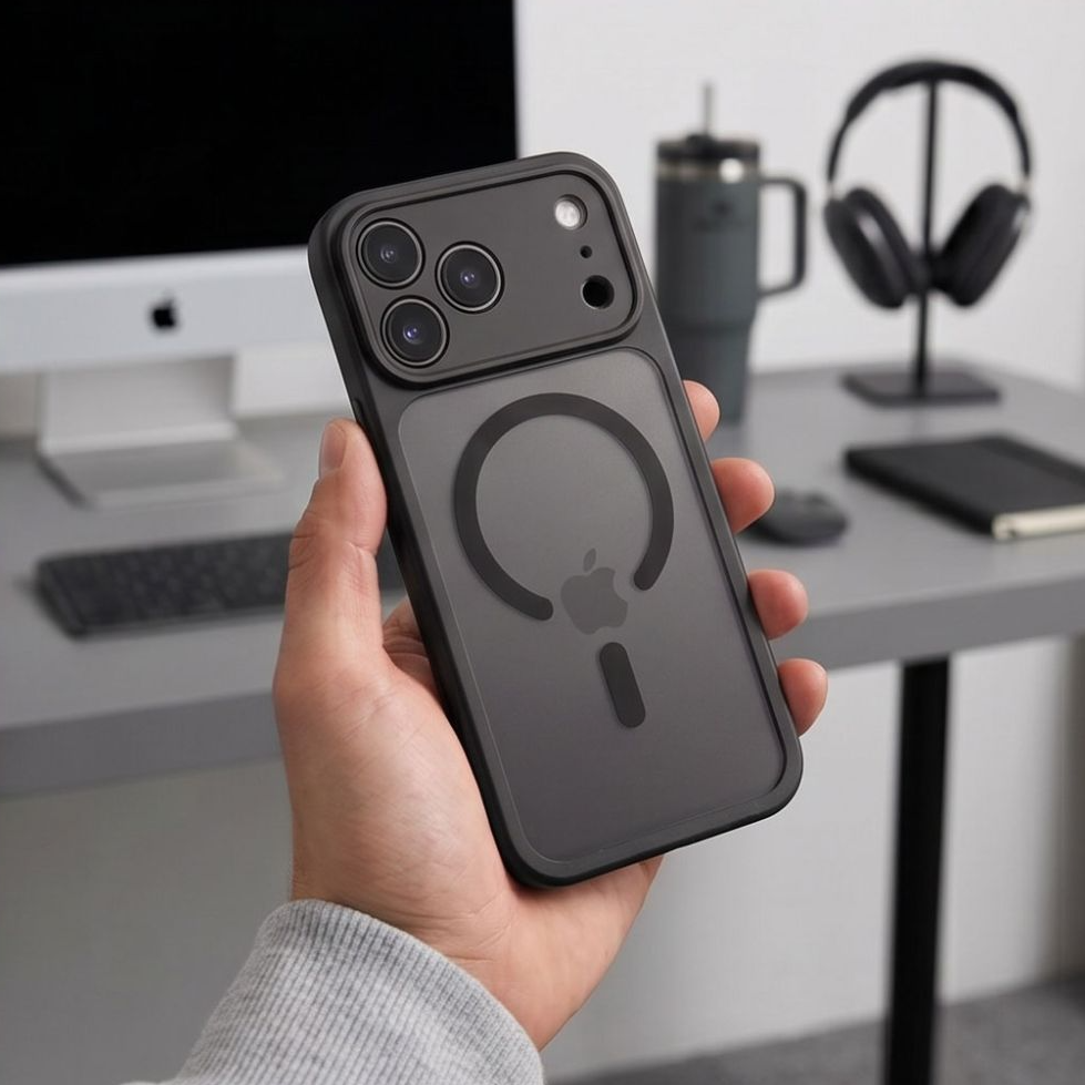 MagSafe pouzdro pro Apple iPhone 18 Pro Max / 17 Pro Max, Tech-Protect, BasicMag, Matná černá