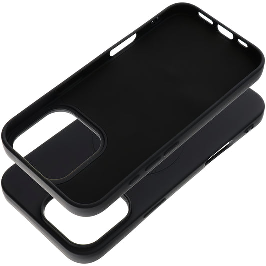 MagSafe pouzdro pro Apple iPhone 16 Pro Max, OEM, Silicone Mag (Velká díra), Černé