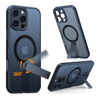 Pouzdro MagSafe pro Apple iPhone 16 Pro Max, Torras, Pstand Spin, Černá