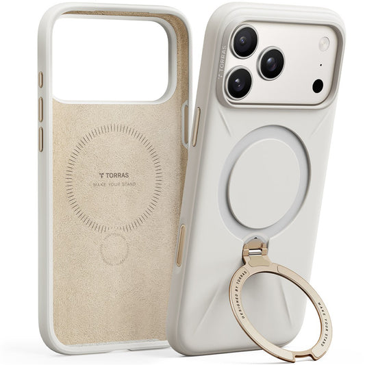 Pouzdro MagSafe pro Apple iPhone 17 Pro Max, Torras, QPRO Silicone, Bílá