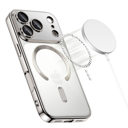 Pouzdro MagSafe pro Apple iPhone 17 Pro, Tech-Protect, Magflex, Stříbrné