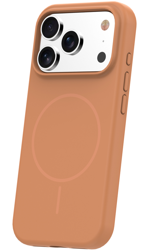 MagSafe pouzdro pro Apple iPhone 17 Pro, OEM, Silicone Thin, Oranžové