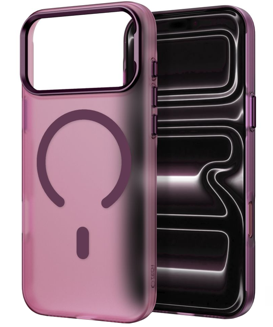 MagSafe pouzdro pro Apple iPhone 18 Pro / 17 Pro, Tech-Protect, MagZero, Matná vínová