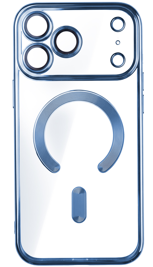 MagSafe pouzdro pro Apple iPhone 18 Pro / 17 Pro, OEM, Color Chrome Mag, Bleu